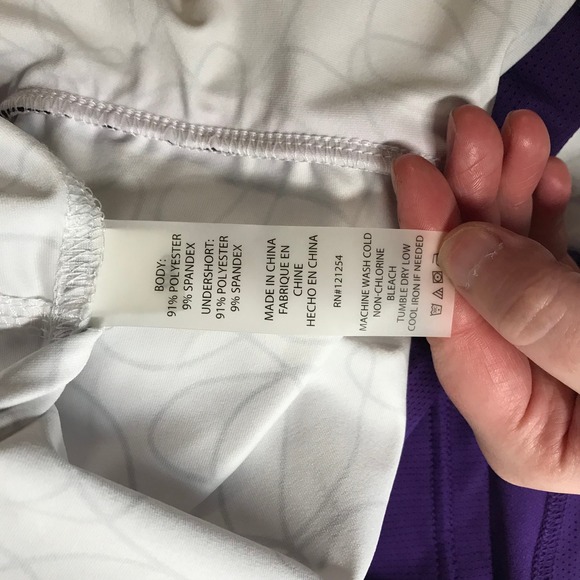 Jofit Womens Skort White Black Abstract Scribble Print UPF 30 Golf Tennis XXL - Picture 8 of 10